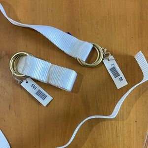 NWT Sailormade USA Nautical Webbing Belt white - S/M